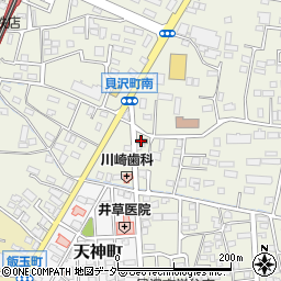 高崎貝沢郵便局周辺の地図