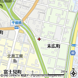 栃木県足利市末広町50周辺の地図