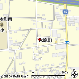 群馬県太田市大原町2174-57周辺の地図