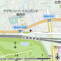 長野県北佐久郡軽井沢町軽井沢東278周辺の地図