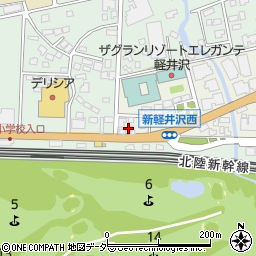 長野県北佐久郡軽井沢町軽井沢東307周辺の地図