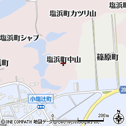 石川県加賀市塩浜町中山周辺の地図