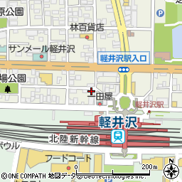 長野県北佐久郡軽井沢町軽井沢東2-10周辺の地図