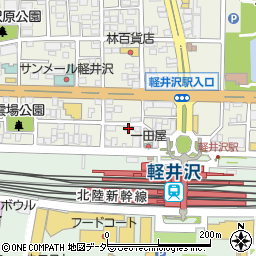 長野県北佐久郡軽井沢町軽井沢東2周辺の地図