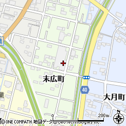 栃木県足利市末広町41-1周辺の地図