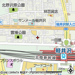 長野県北佐久郡軽井沢町軽井沢東212周辺の地図