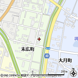 栃木県足利市末広町43-4周辺の地図