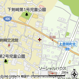 群馬県高崎市剣崎町1037-3周辺の地図
