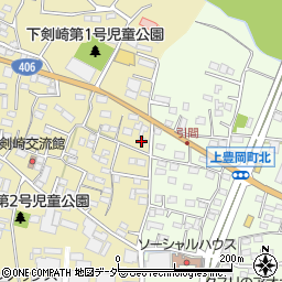 群馬県高崎市剣崎町1037-3周辺の地図