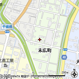 栃木県足利市末広町38周辺の地図
