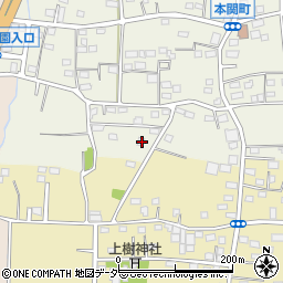 群馬県伊勢崎市本関町1038周辺の地図