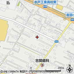 茨城県水戸市元吉田町1452-17周辺の地図