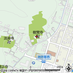 樹覚寺周辺の地図