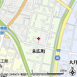 栃木県足利市末広町39周辺の地図