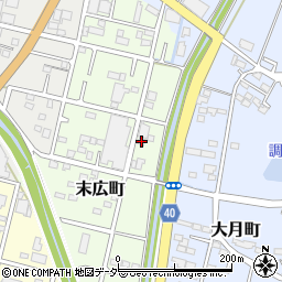 栃木県足利市末広町29周辺の地図