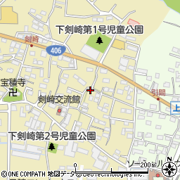 群馬県高崎市剣崎町1028-5周辺の地図