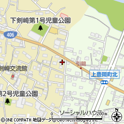 群馬県高崎市剣崎町1038周辺の地図