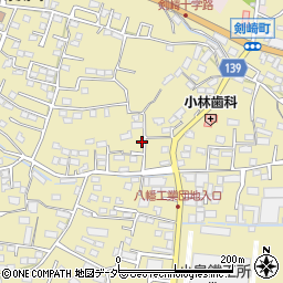 群馬県高崎市剣崎町853-2周辺の地図