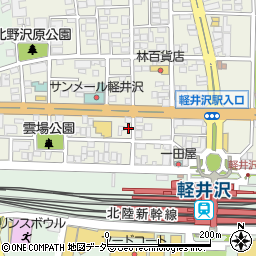 長野県北佐久郡軽井沢町軽井沢東5周辺の地図