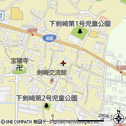 群馬県高崎市剣崎町986周辺の地図