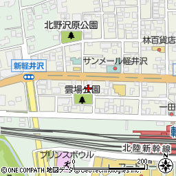 長野県北佐久郡軽井沢町軽井沢東184周辺の地図