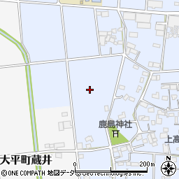 栃木県栃木市大平町上高島536周辺の地図