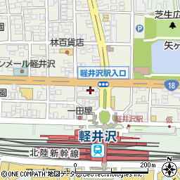 ａｐｏｌｌｏｓｔａｔｉｏｎ軽井沢ＳＳ周辺の地図