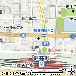 カースタレンタカー軽井沢駅前店周辺の地図