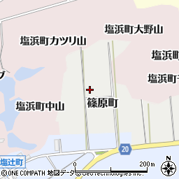 石川県加賀市篠原町大野マ周辺の地図