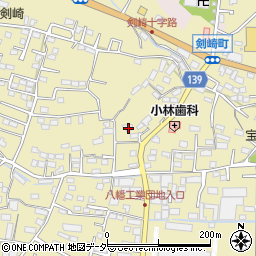 群馬県高崎市剣崎町843周辺の地図