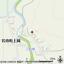 栃木県栃木市岩舟町上岡周辺の地図