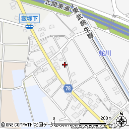 群馬県太田市西長岡町302-1周辺の地図