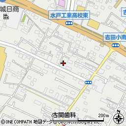 茨城県水戸市元吉田町1447-7周辺の地図