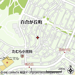茨城県水戸市百合が丘町周辺の地図