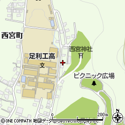 栃木県足利市西宮町2958周辺の地図