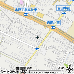茨城県水戸市元吉田町1445-1周辺の地図