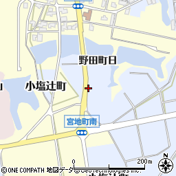 石川県加賀市野田町イ周辺の地図