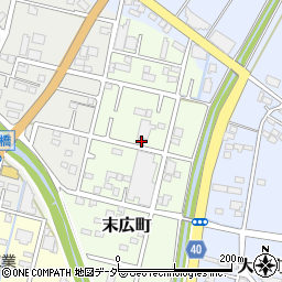 栃木県足利市末広町24-2周辺の地図