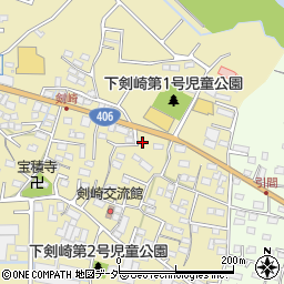 群馬県高崎市剣崎町1065-2周辺の地図