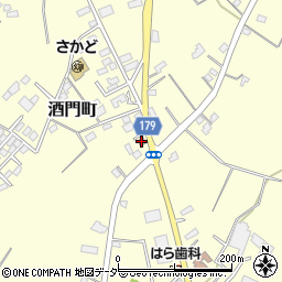 水戸酒門郵便局周辺の地図