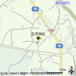 五平神社周辺の地図
