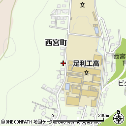 栃木県足利市西宮町3793周辺の地図