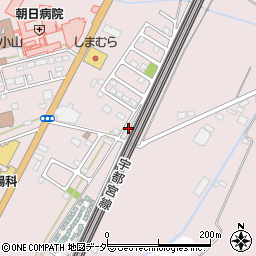 栃木県小山市喜沢626周辺の地図