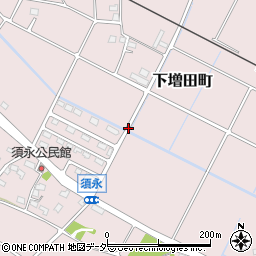 群馬県前橋市下増田町周辺の地図