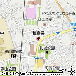 松本広域消防局穂高消防署周辺の地図