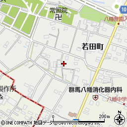 群馬県高崎市若田町196-11周辺の地図