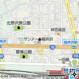 ホテルグランヴェール旧軽井沢周辺の地図
