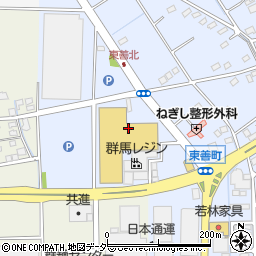 セキチュー前橋駒形店周辺の地図