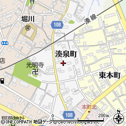 茨城県ひたちなか市湊泉町周辺の地図