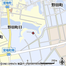 石川県加賀市野田町天周辺の地図